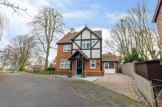 This impressive and imposing four-bedroom, detached house on New Park Lane in Mansfield is on the market for offers in the region of £395,000.