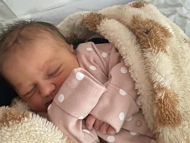 Billie Elizabeth born at 12.47am on January 30 at Northampton General Hospital.