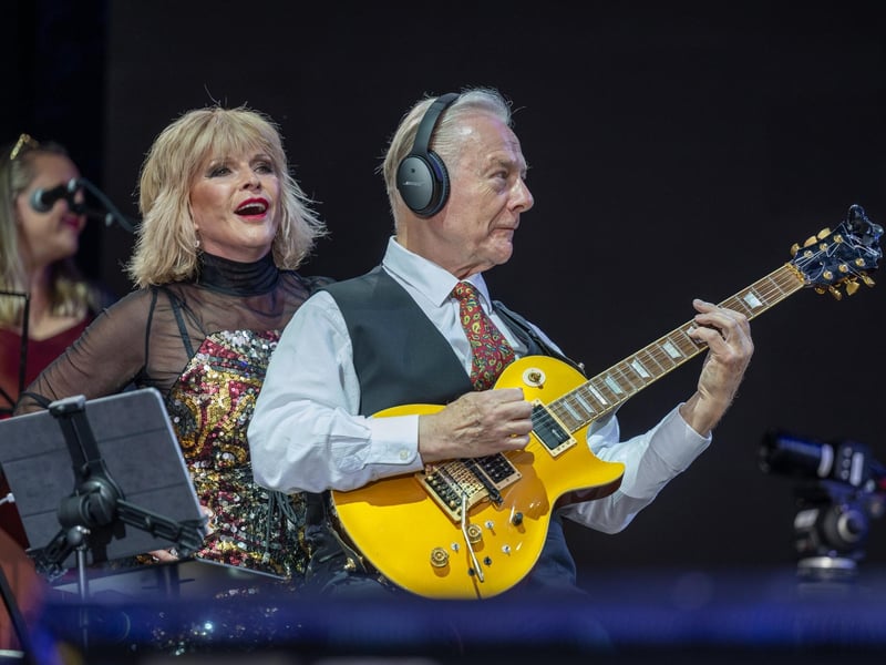 Toyah Willcox & Robert Fripp performing on the opening day of Cropredy Convention 2023. Photo by David Jackson.