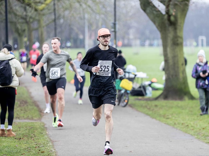 Runners braved the cold on Sunday January 12 to take on the charity race at The Racecourse.