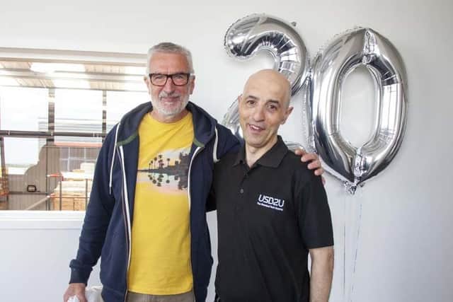 Former team members were invited to join the celebrations, including founder member Phil Battison (pictured left). Phil, now retired, joined managing director Sebastian La Porta (pictured right) to reflect on how the business has changed since they set it up together back in 2002.