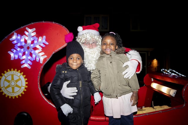 The Northampton Becket Rotary Club’s annual Santa’s sleigh tour at Buckton Fields on Wednesday December 21, 2022.