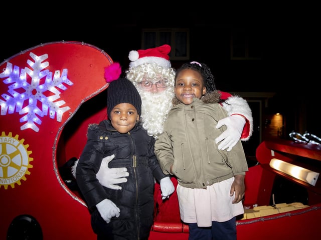 The Northampton Becket Rotary Club’s annual Santa’s sleigh tour at Buckton Fields on Wednesday December 21, 2022.