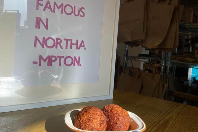 The bakery is well-renowned for offering giant scotch eggs every Sunday.