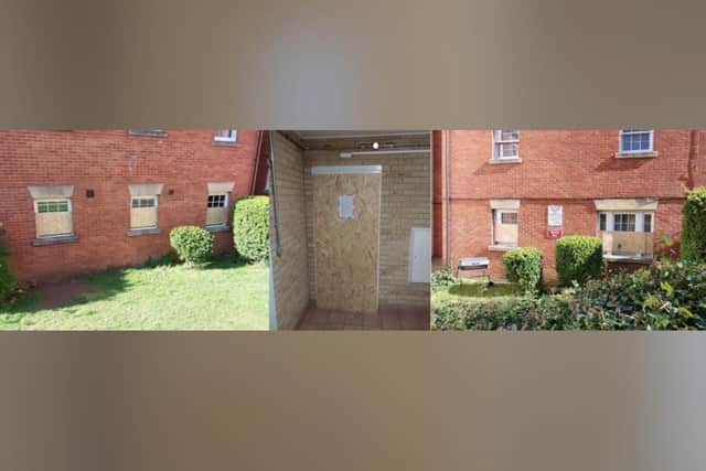 The property in Daventry that has been served a three-month closure order.