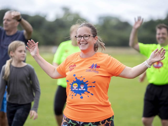 A family-friendly fun run, with water slides and obstacles, took place at Upton Country Park on Saturday (August 12) to raise funds for a Northampton charity.