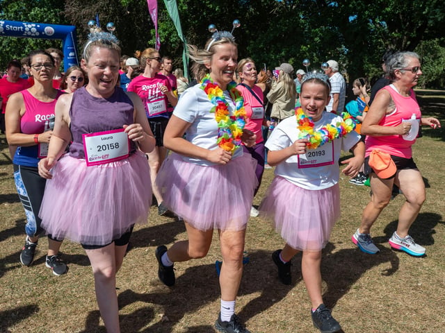 Runners taking part in the Race For Life at Abington Park in Northampton on Sunday, July, 12, 20026. Photo by David Jackson.