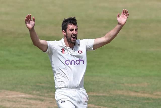 Ben Sanderson claimed one for 33 from 19 tight overs for Northants at Somerset