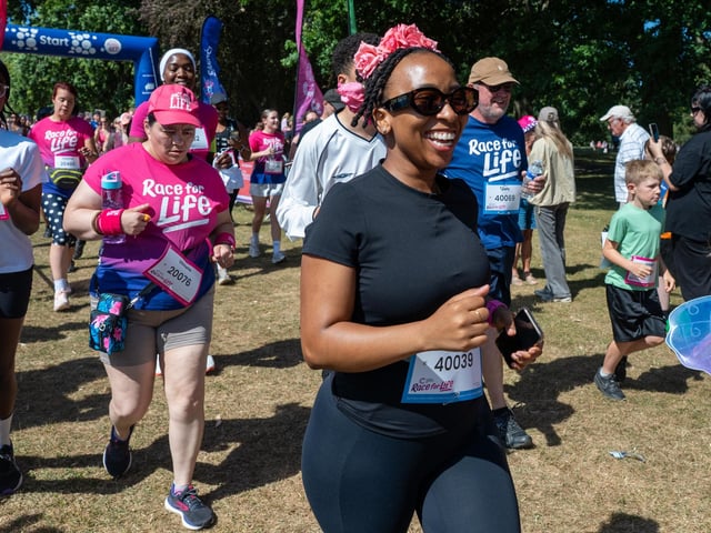 Runners taking part in the Race For Life at Abington Park in Northampton on Sunday, July, 12, 20026. Photo by David Jackson.