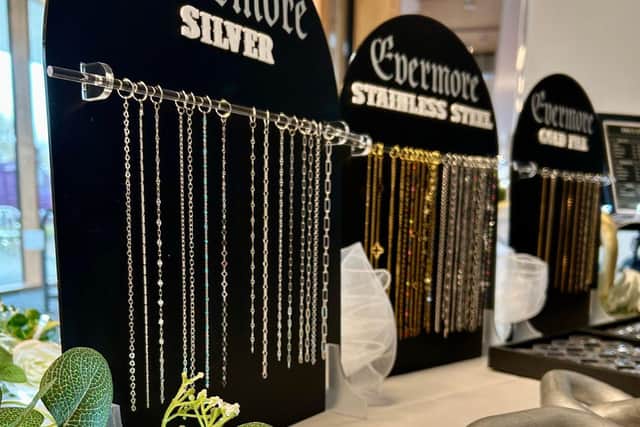 The business offers more than 50 different chains and 60 charms, which customers can pick and choose from.