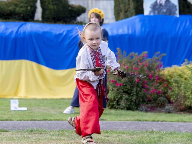 Delapré Abbey hosted the event on August 24, which saw people come together to celebrate the Ukrainian culture and pray for the country.