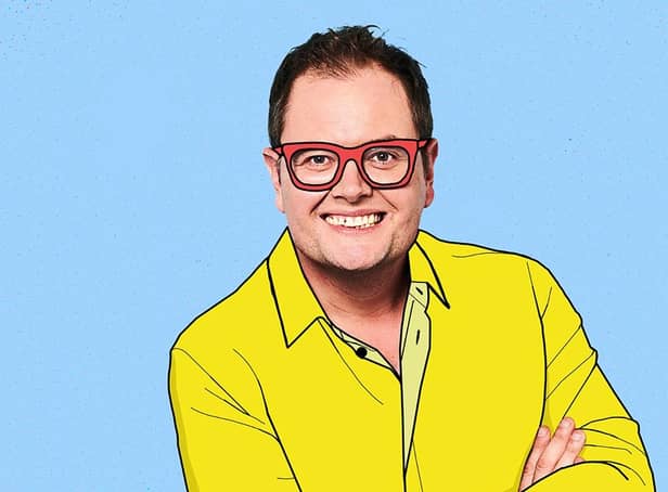 Alan Carr had a warm welcome home on Friday (May 13).