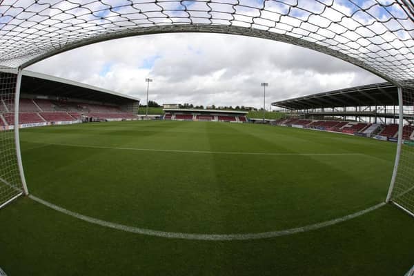 A veiw of Sixfields Stadium prior to the Sky Bet League One match between Northampton Town and Peterborough United at Sixfields on August 19, 2023 in Northampton, England. (Photo by Pete Norton/Getty Images)