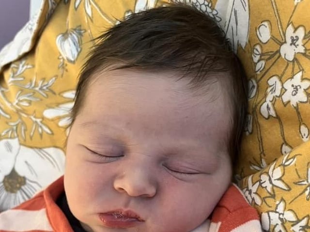 Henry William George born at 9.43am on August 27 at Northampton General Hospital, weighing 7lbs 14oz.