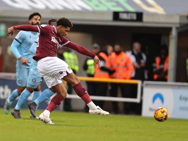 Mammoth shift. Was everywhere and had boundless energy. One of his best days in a Cobblers shirt... 7.5