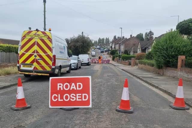 The road is expected to remain closed for the rest of the week