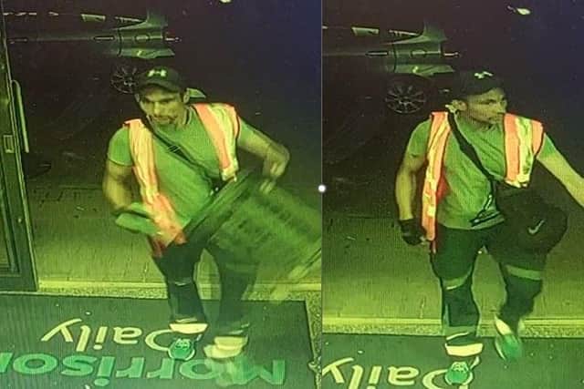 Police believe this man could help with their investigation after sweets were stolen from a Morrisons Daily store in Northampton.