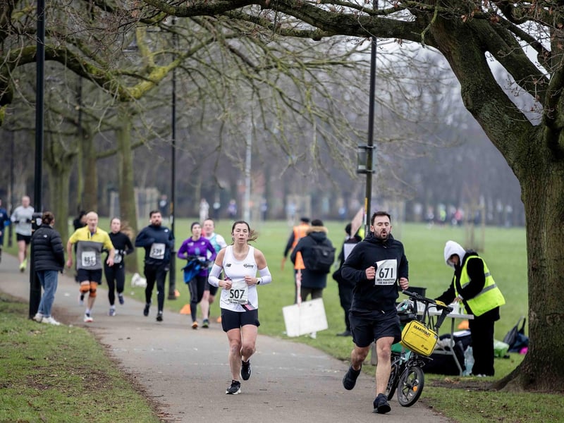 Runners braved the cold on Sunday January 12 to take on the charity race at The Racecourse.
