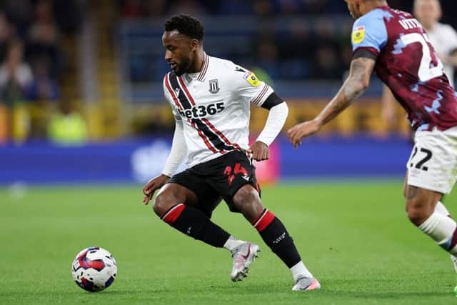 New Cobblers signing Tariqe Fosu in action for Stoke City against Burnley in October, 2022