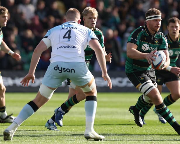 Callum Chick on the charge against Bath (photo by David Rogers/Getty Images)