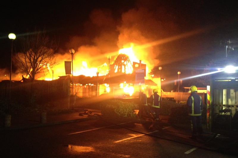 Fire at Red Hot World Buffet in Northampton. 18.12.13. Picture: Richard Fletcher