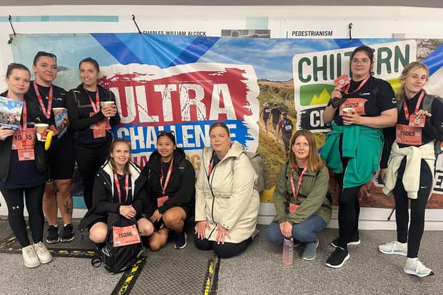 The Bright Horizons Team at the Finish Line