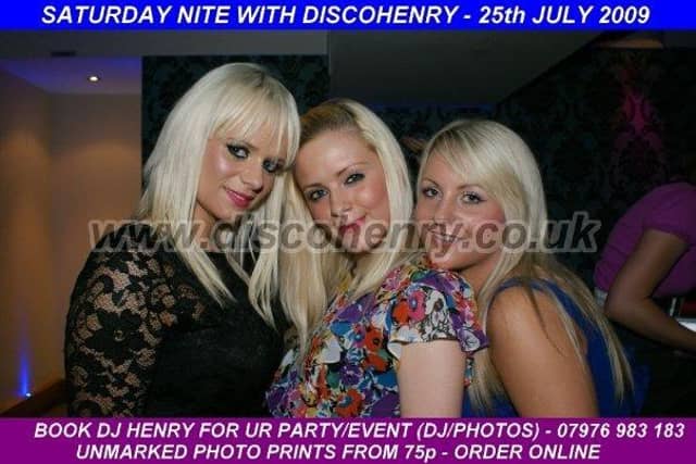 Nostalgic pictures from a night out on the town 15 years ago