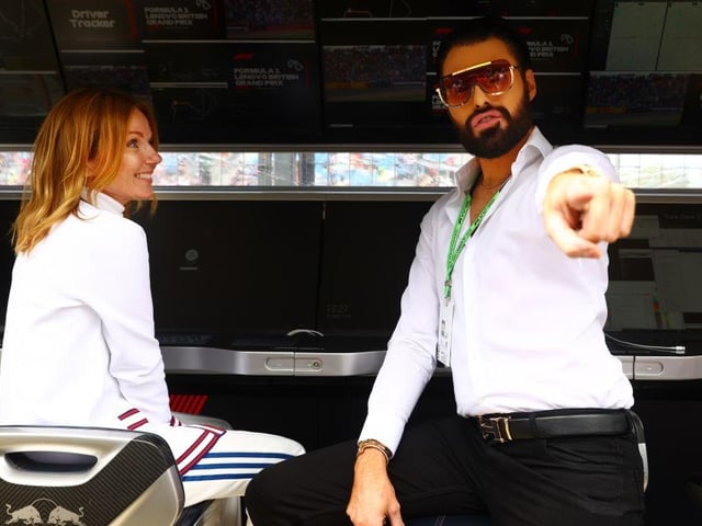 Rylan Clark chats with former Spice Girl Geri Horner — who also happens to be wife of Red Bull team boss Christian Horner