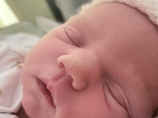 Freya Rose born at Northampton General Hospital on April 21 at 10.03am, weighing seven lbs, four ozs.