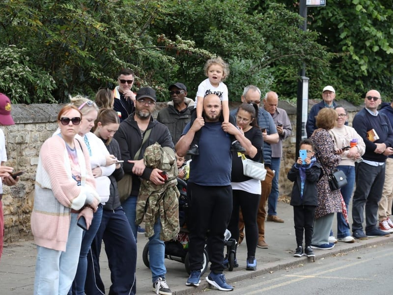 Kettering town centre: crowds line town centre to welcome The Royal Anglian Regiment for Armed Forces Day parade /National World