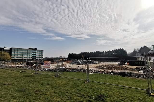 In March 2022, demolition workers smashed down the former Harvey's Warehouse building on the corner of the Lodge Way and Harlestone Road junction to make way for a brand new Lidl supermarket, which is set to open this winter.
