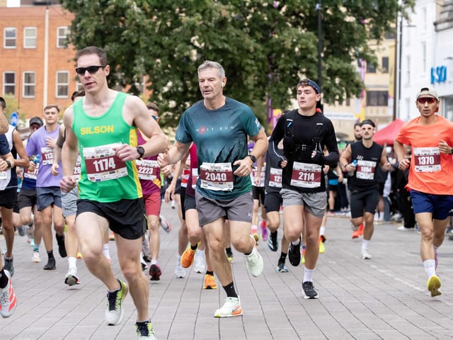 Hundreds of runners took part in the half marathon around the town on Sunday September 14.