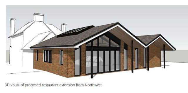 An artist's impression of what the extension could look like