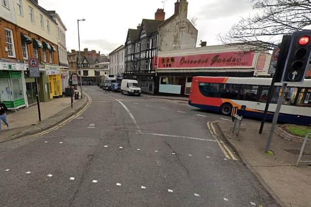 The incident happened in Sheep Street.