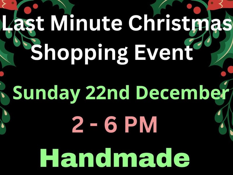 The Black Prince in Abington Square will play host to a last minute shopping event, with live acoustic music, on Sunday December 22 from 2pm to 6pm. There will be handmade, vintage and alternative gifts.