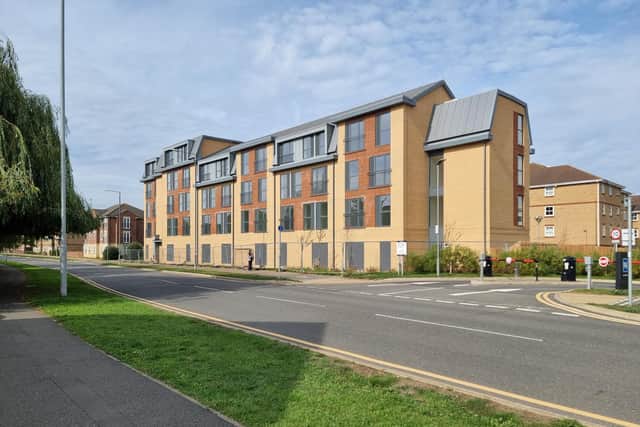 The flats remain vacant and fenced off seven months after completion. Picture taken October 2.