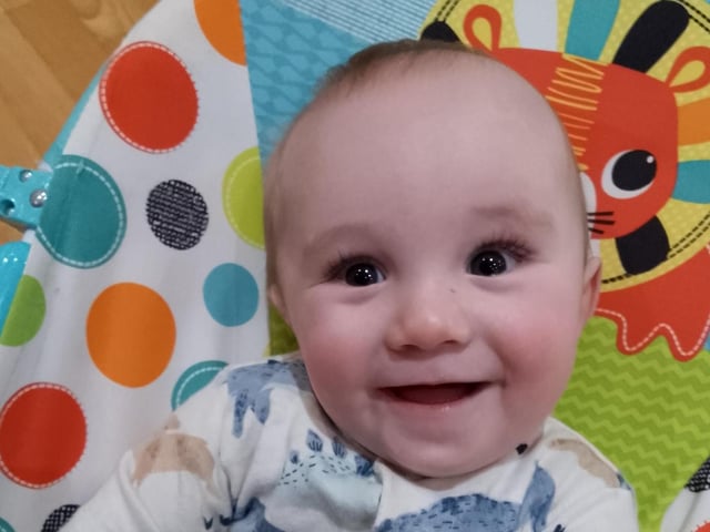 Michael Vincent Patrick, seven months old.