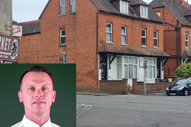 Councillor Nigel Berrill. Pictured is 1 St Michael's Avenue, just off Kettering Road, which was subject to an emergency prohibition order by WNC in July 2025