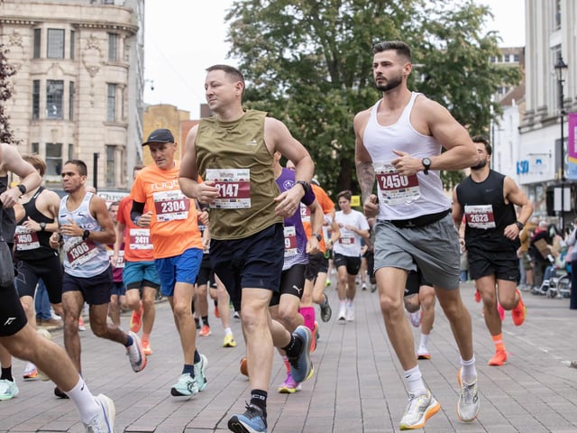 Hundreds of runners took part in the half marathon around the town on Sunday September 14.