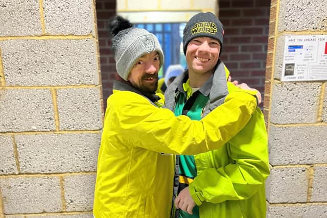 Ricky Watts and Stephen Dunne on gate two, working for the Northampton Saints.