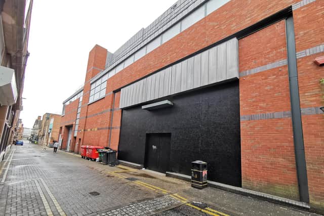 The section of the Ridings Arcade between Dychurch Lane and Abington Street has been boarded up and closed off to the public