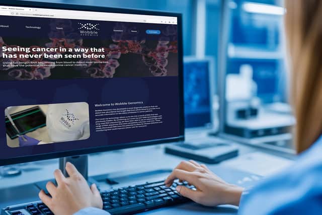 Website designed by Northants company S.C. Agency for biotech company Wobble Genomics