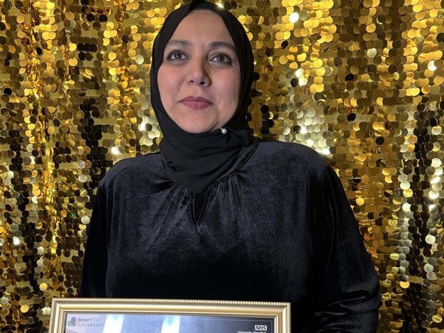 Senior Diversity and Inclusion Specialist Farhana Ahmedabadi-Patel won the UHN Shining Star (Non-Clinical Individual) Award 2025 sponsored by Mercure Northampton.