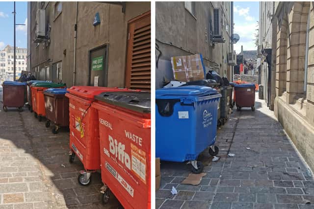Here's what Conduit Lane currently looks like despite recently being refurbished by West Northants Council as part of the £12 million works to improve Market Square