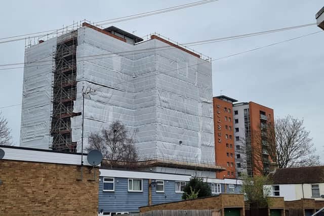 There are two Newlife Apartments buildings. It is not yet known if or when works will start on the other block.