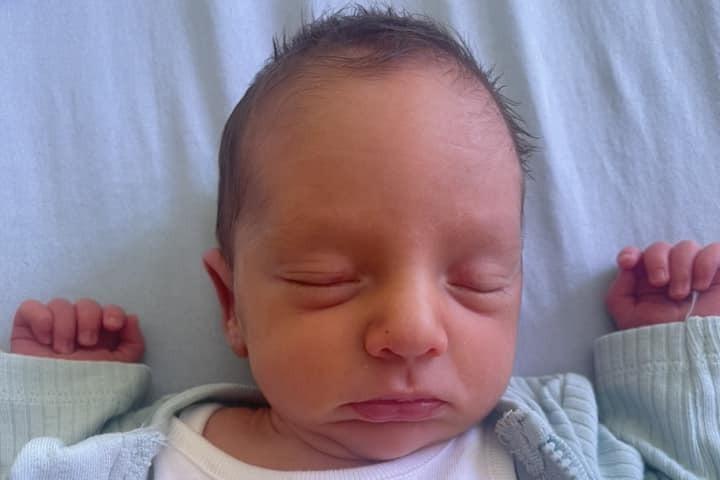 Ellis Alexander born at Northampton General Hospital on April 20, weighing five lbs, 12 ozs.