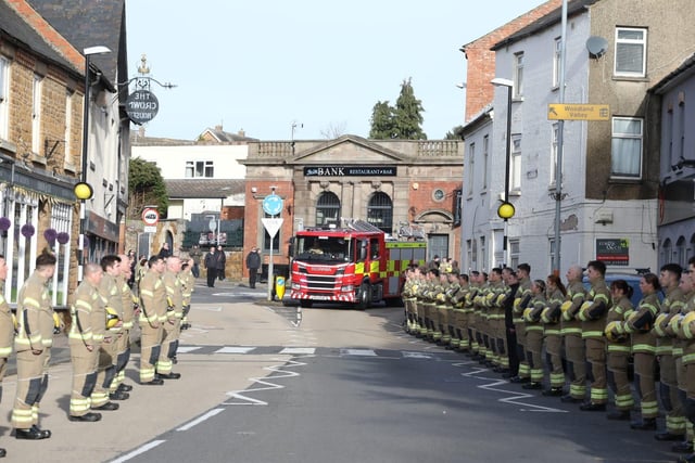 Streets lined in honour of Corby firefighter Hilmi Say:Hilmi Say funeral in Corby and Rothwell