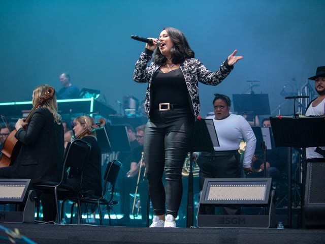 Pete Tong & The Symphony Orchestra, conducted by Jules Buckley, at Franklin's Gardens, Northampton, June 24, 2022. Photo by David Jackson.