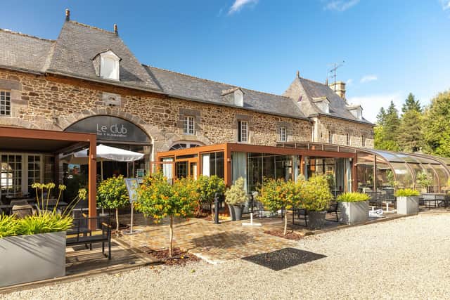 French charm of the on-site restaurant