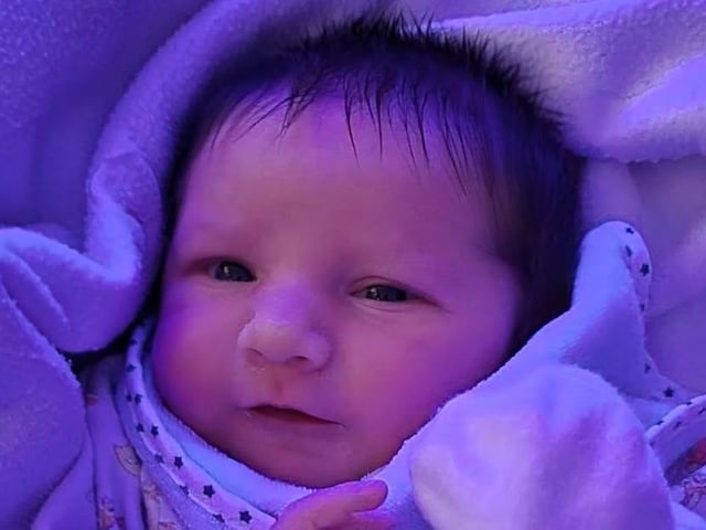 Arlo Douglas-Rod born at 3.43pm on January 24, at Northampton General Hospital, weighing 7lbs 9oz.